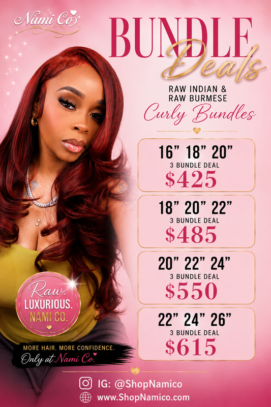 Nami co. Raw Curly 3 Bundle Deal