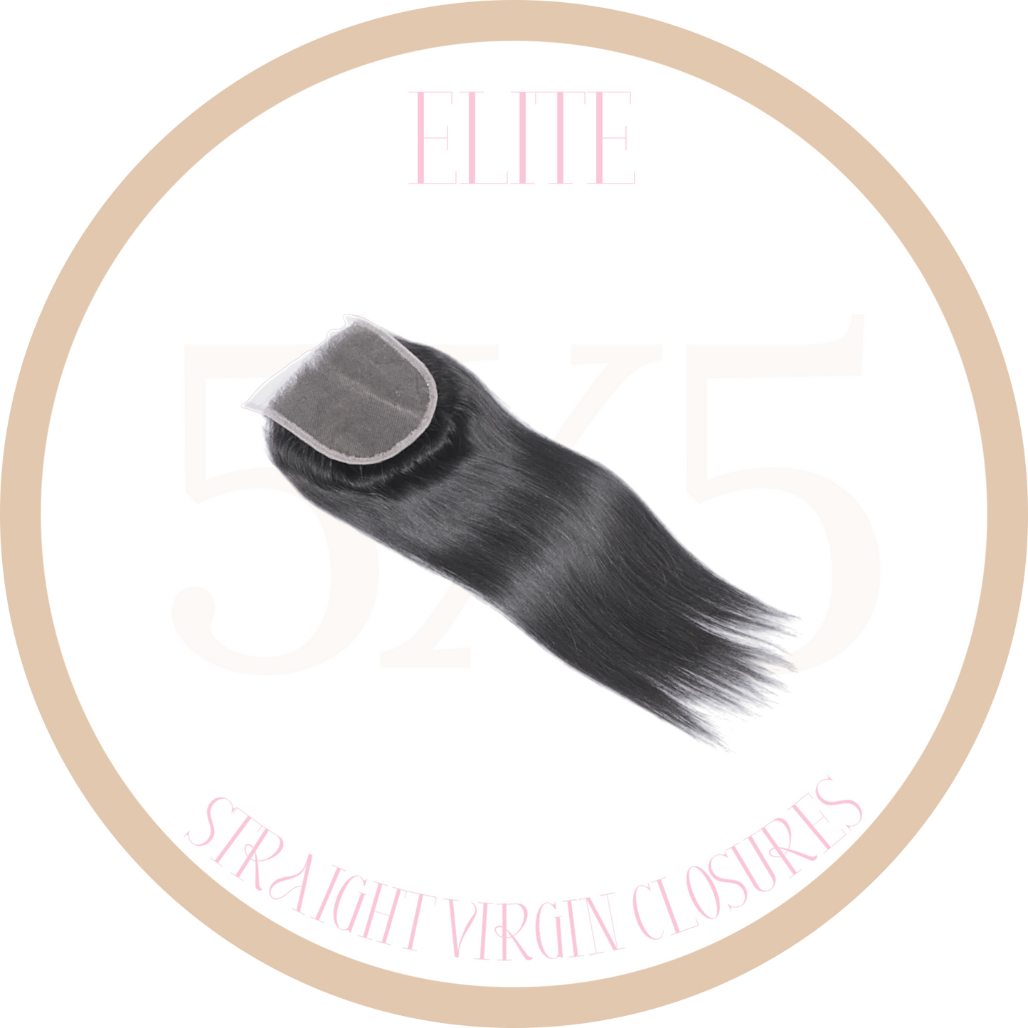 ELITE VIRGIN 5X5 STRAIGHT CLOSURES