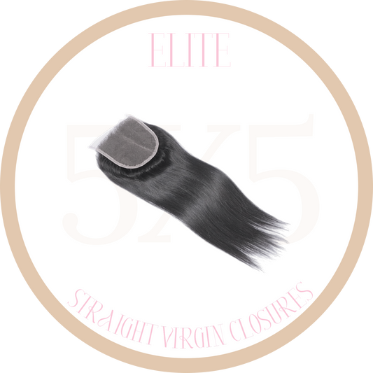 ELITE VIRGIN 5X5 STRAIGHT CLOSURES