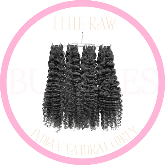 RAW INDIAN NATURAL CURLY BUNDLES (SINGLE)