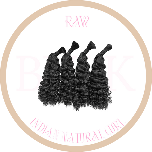RAW INDIAN NATURAL CURL BUNDLES (BULK)